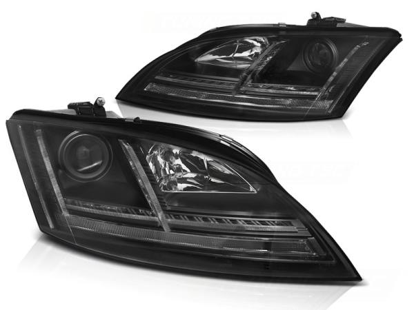 XENON LED Tagfahrlicht Scheinwerfer für Audi TT 8J 06-10 schwarz mit Kurvenlicht